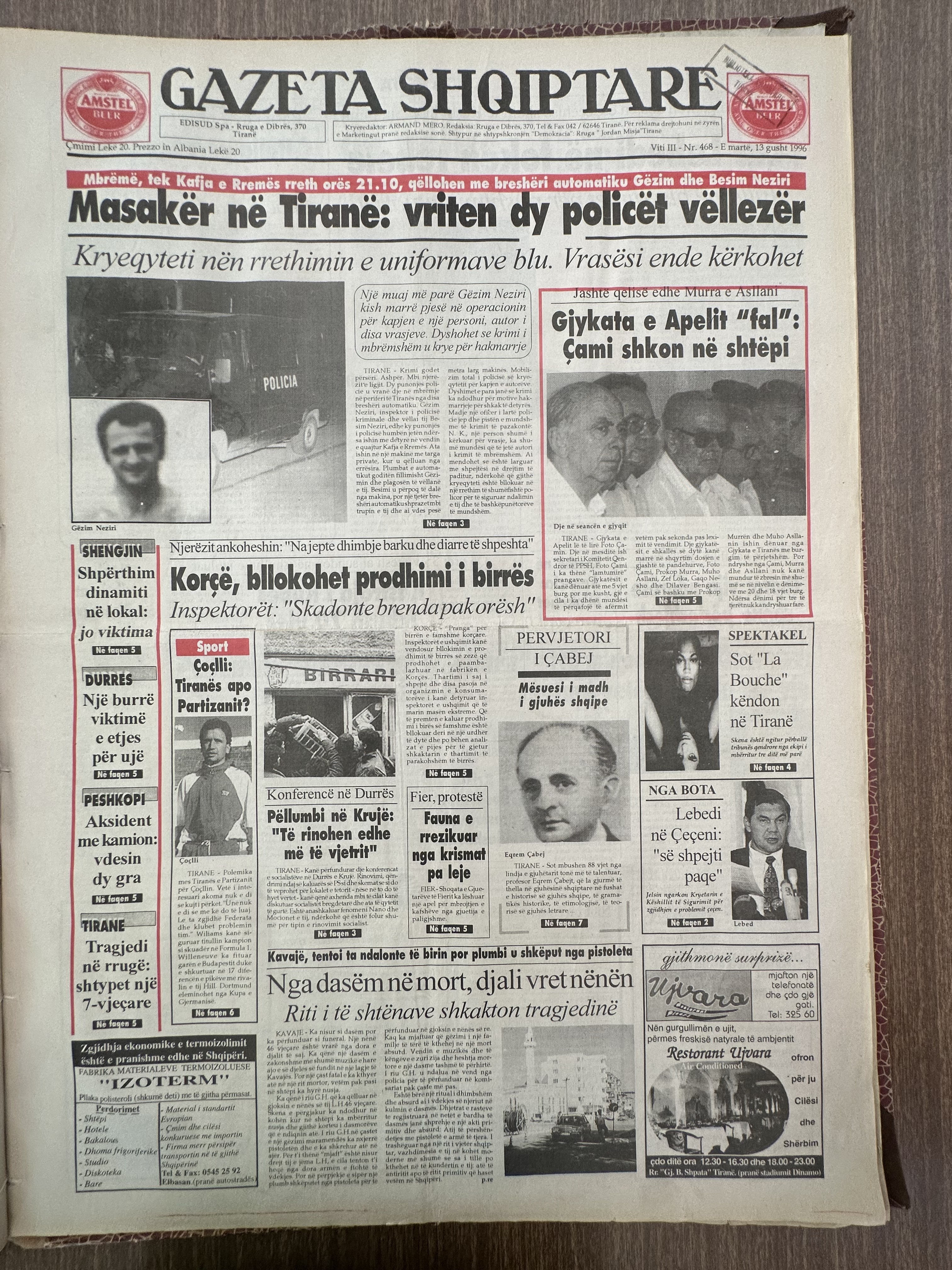 Gazeta Shqiptare 1996-08-13